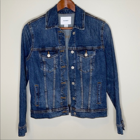 Old Navy medium wash blue denim jean jacket S - Picture 7 of 7
